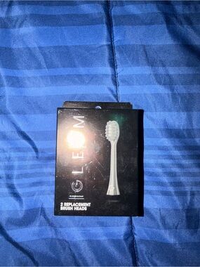 Lee Men’s Electric Toothbrush Replacement Heads - White Set of 2